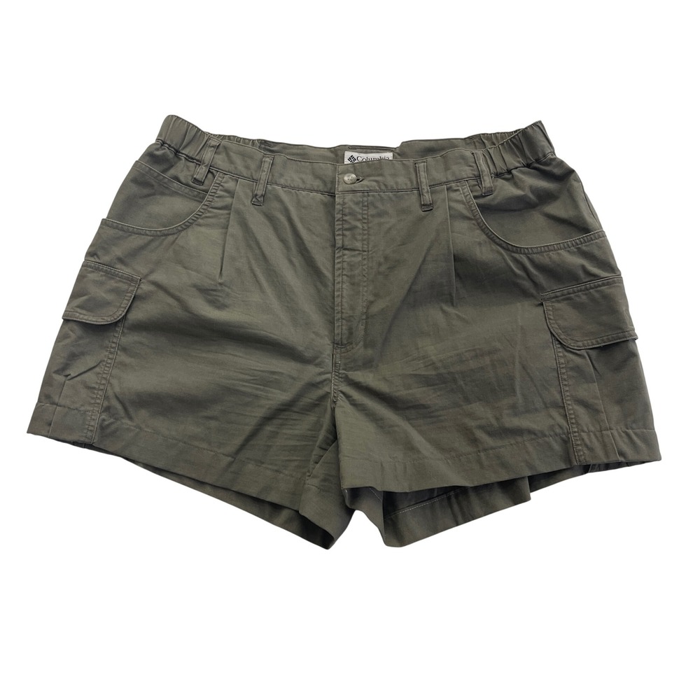 Columbia Cargo Shorts Mens 40 Olive Green Outdoor Utility Hiking Gorpcore AM4120